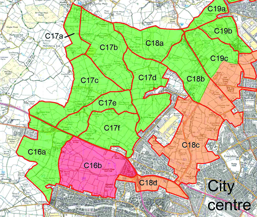 Study of West Midlands green belt